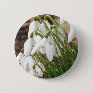 Badge Rond 5 Cm Étonnantes chutes de neige