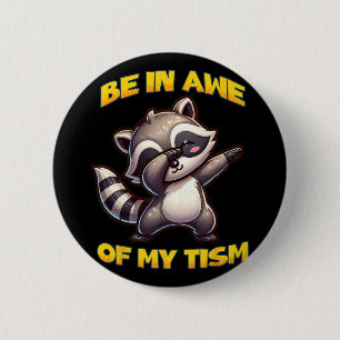 Badge Rond 5 Cm Être À L'Abri De Mon Mois Sensibilisation sur l'au