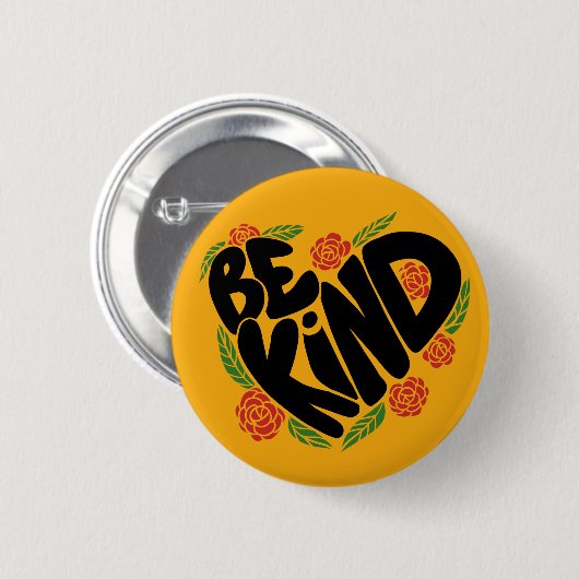 Badge Rond 5 Cm Être gentil (Devant & derrière)