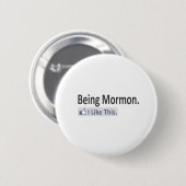 Badge Rond 5 Cm Être Mormon... J'Aime Ça (Devant & derrière)