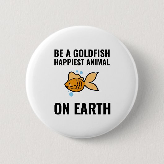Badge Rond 5 Cm Être une source d'inspiration de poisson rouge mot (Devant)