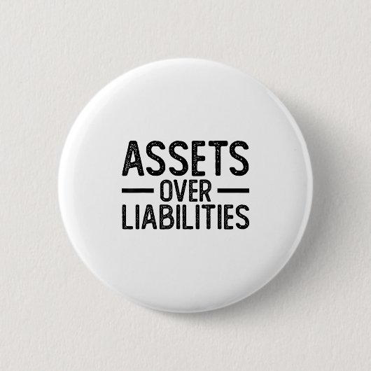 Badge Rond 5 Cm Ets Over Liabilities _ Funny Accountant _ Motivati (Devant)