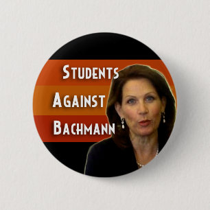 Badge Rond 5 Cm Étudiants contre le bouton de campagne de Bachmann