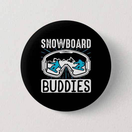 Badge Rond 5 Cm Étudiants du snowboard (Devant)