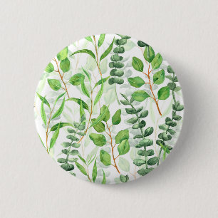 Badge Rond 5 Cm Eucalyptus