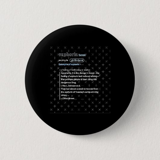 Badge Rond 5 Cm Euphorie (Devant)