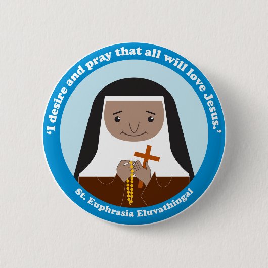 Badge Rond 5 Cm Euphrasia Eluvathingal (Devant)