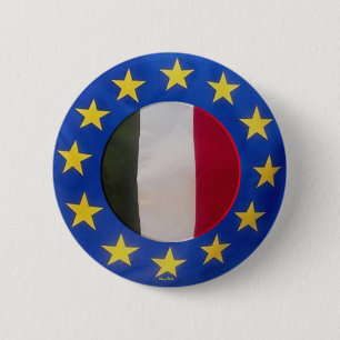 Badge Rond 5 Cm Euro 2008 -Italy- Button
