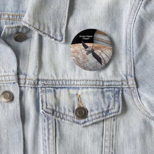 Badge Rond 5 Cm Europa Clipper Mission Spacraft (En situation)