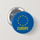 Badge Rond 5 Cm Europe (Devant & derrière)