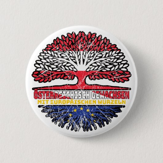 Badge Rond 5 Cm Europe Autrichien Autrichien Baum (Devant)