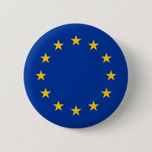 Badge Rond 5 Cm European Union EU Flag