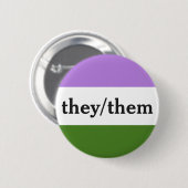 Badge Rond 5 Cm Eux/eux boutons (Devant & derrière)