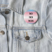 Badge Rond 5 Cm Eux/eux/leur bouton de pronom (En situation)