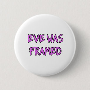 Badge Rond 5 Cm Ève A ÉTÉ ENCADRÉE