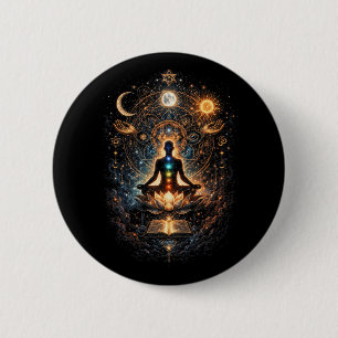 Badge Rond 5 Cm Éveil du cosmos intérieur