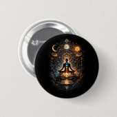 Badge Rond 5 Cm Éveil du cosmos intérieur (Devant & derrière)