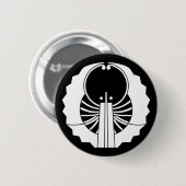 Badge Rond 5 Cm Éventails de style fusen (Devant & derrière)