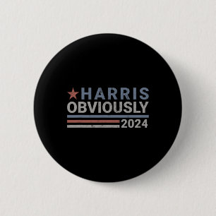 Badge Rond 5 Cm Évidemment - Kamala 2024