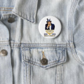 Badge Rond 5 Cm Évier il boisson il Abe Lincoln (En situation)
