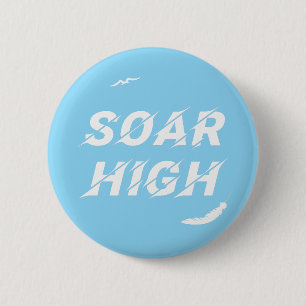 Badge Rond 5 Cm Évolue Auto-Motivation Aimer Affirme Positive