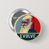 Badge Rond 5 Cm Évoluez (Devant & derrière)
