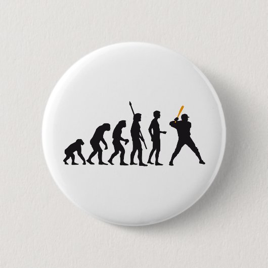 Badge Rond 5 Cm évolution baseball (Devant)