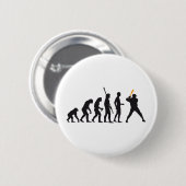 Badge Rond 5 Cm évolution baseball (Devant & derrière)