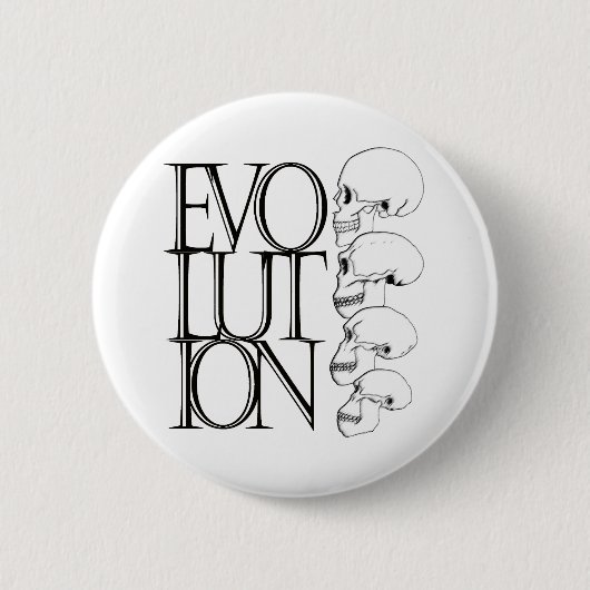 Badge Rond 5 Cm Évolution (blanche) (Devant)