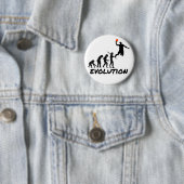 Badge Rond 5 Cm Évolution de basket-ball (En situation)
