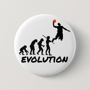 Badge Rond 5 Cm Évolution de basket-ball