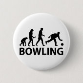 Badge Rond 5 Cm Évolution de bowling (Devant)