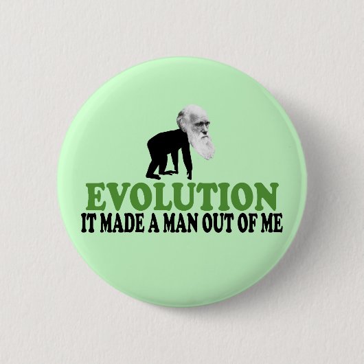 Badge Rond 5 Cm Évolution de Darwin (Devant)