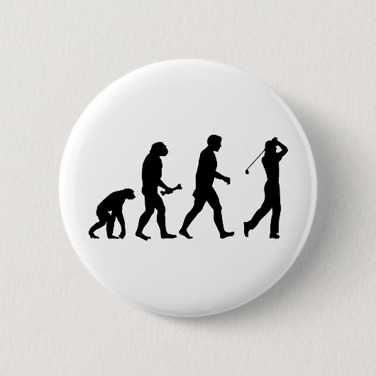Badge Rond 5 Cm Évolution de golf (Devant)