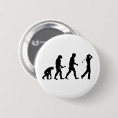 Badge Rond 5 Cm Évolution de golf (Devant & derrière)