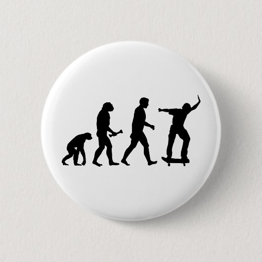 Badge Rond 5 Cm Évolution de planche à roulettes (Devant)