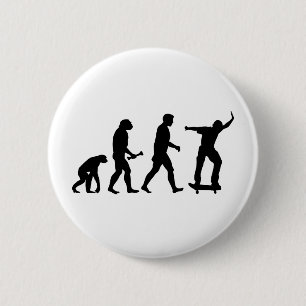 Badge Rond 5 Cm Évolution de planche à roulettes