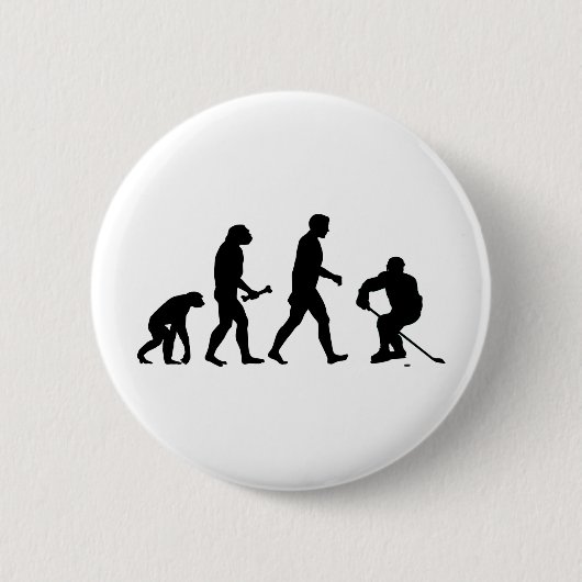Badge Rond 5 Cm Évolution d'hockey (Devant)