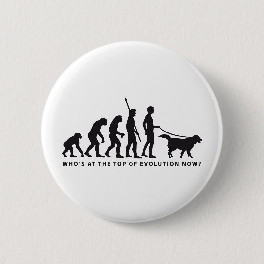 Badge Rond 5 Cm evolution dog (Devant)