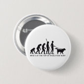 Badge Rond 5 Cm evolution dog (Devant & derrière)