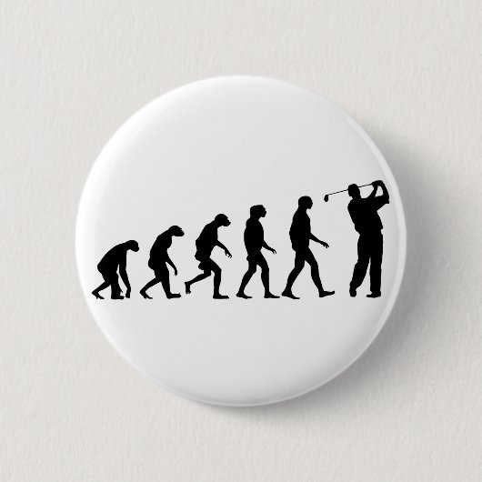 Badge Rond 5 Cm Évolution du golf (Devant)