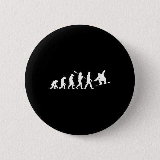Badge Rond 5 Cm Évolution du snowboard (Devant)