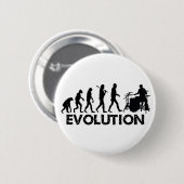 Badge Rond 5 Cm Évolution d'un batteur (Devant & derrière)