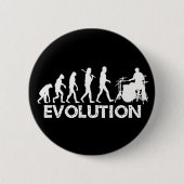 Badge Rond 5 Cm Évolution d'un batteur (Devant)