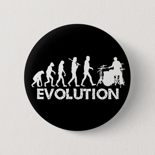 Badge Rond 5 Cm Évolution d'un batteur (Devant)