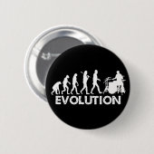 Badge Rond 5 Cm Évolution d'un batteur (Devant & derrière)