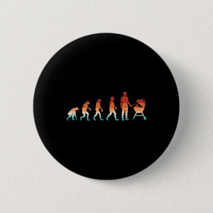 Badge Rond 5 Cm Evolution Grilling Funny Barbecue Retro Grill