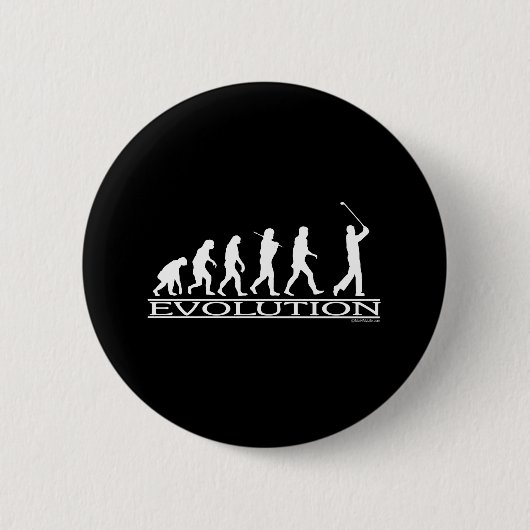 Badge Rond 5 Cm Évolution - homme - golf (Devant)