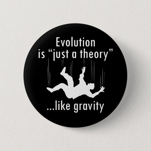Badge Rond 5 Cm Évolution juste une théorie (Devant)