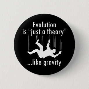 Badge Rond 5 Cm Évolution juste une théorie